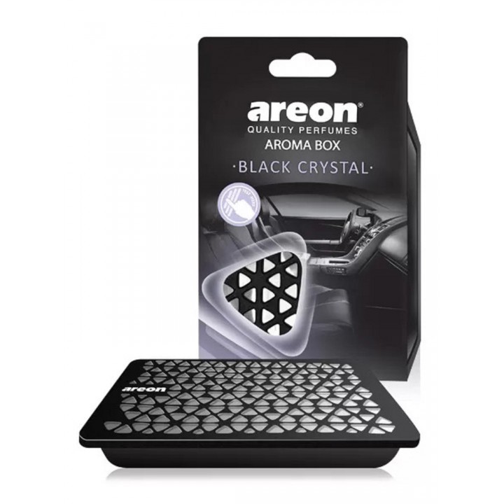 Автомобильный ароматизатор Areon AROMA BOX, Черный кристал