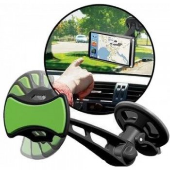 Автомобильный держатель липучка для смартфона Clingo car phone mount 07000, зеленый