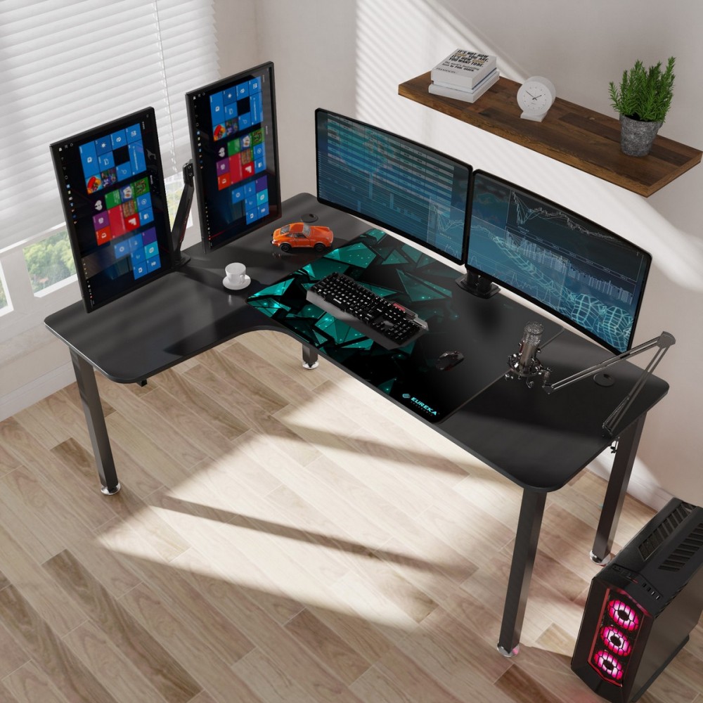 Стол для компьютера для геймеров eureka i1 s черный