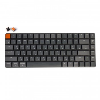 Беспроводная механическая ультратонкая клавиатура Keychron K3, 84 клавиши, RGB подстветка, Orange Switch