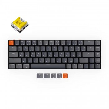 Беспроводная механическая ультратонкая клавиатура Keychron K7, 68 клавиши, RGB подстветка, Banana Switch