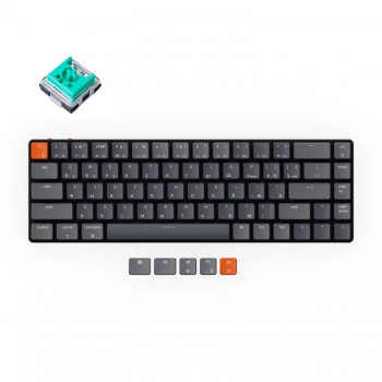 Беспроводная механическая ультратонкая клавиатура Keychron K7, 68 клавиши, RGB подстветка, Mint Switch