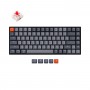 Беспроводная механическая клавиатура Keychron K2, Light Grey, 84 клавиши, алюминиевый корпус, RGB подсветка, Gateron Red Switch