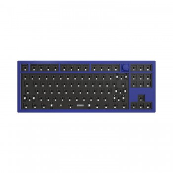 Механическая клавиатура QMK Keychron Q3 TKL ANSI Knob, алюминиевый корпус, RGB подсветка, Barebone, синий
