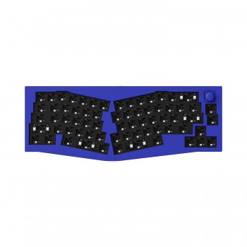 Механическая клавиатура QMK Keychron Q8 Alice-ANSI Knob, (68 кл.), RGB, Hot-Swap, Алюм.корпус, Barebone, синий