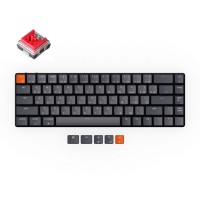Беспроводная механическая ультратонкая клавиатура Keychron K7, 68 клавиш, White LED подсветка, Red Switch