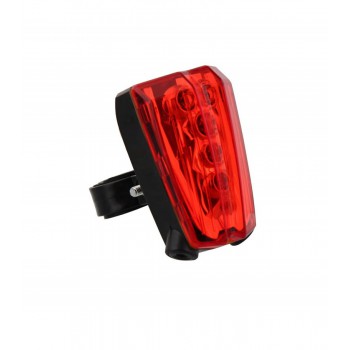 Большой задний LED фонарь TNB для велосипеда, черно-красный